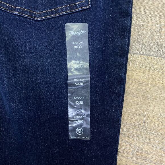 Wrangler Retro Mae Mid Rise Boot Cut Maternity Jeans 9 x 30 Blue Stretch Comfort - Picture 7 of 10